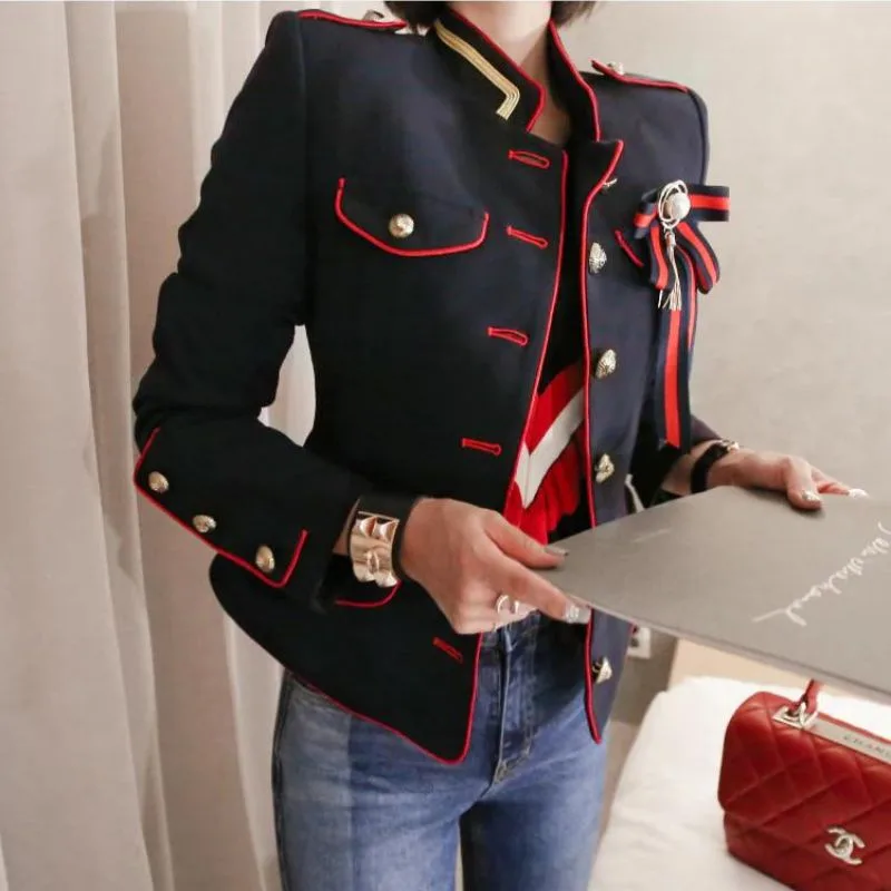 View 6 — Women’s gothic steampunk jacket — military