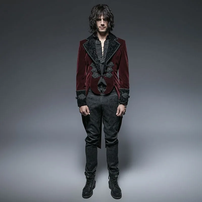 View 3 — Men’s Victorian gothic steampunk jacket