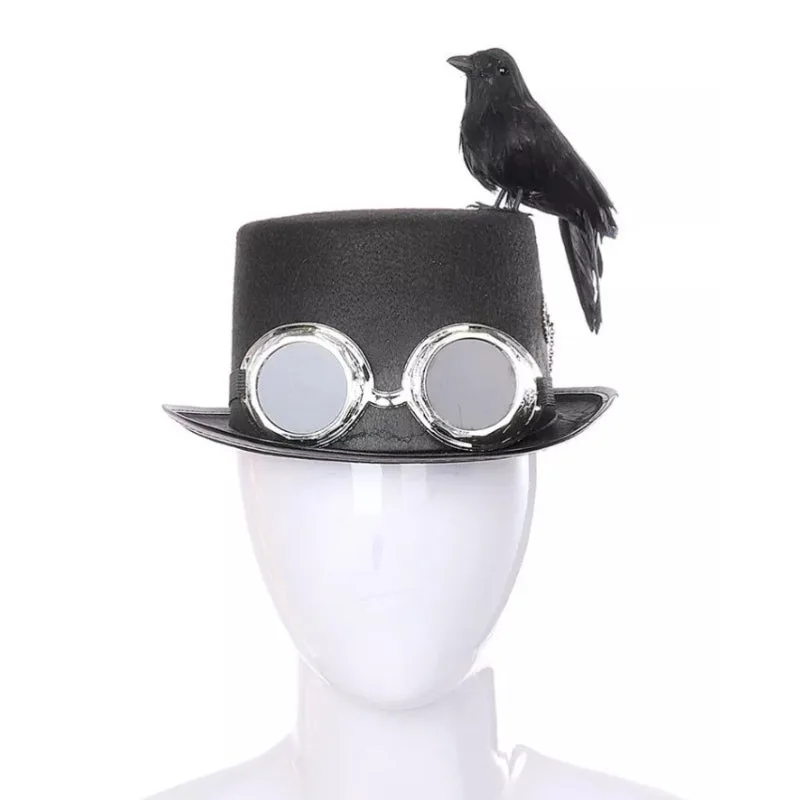 View 7 — Steampunk hat — bird