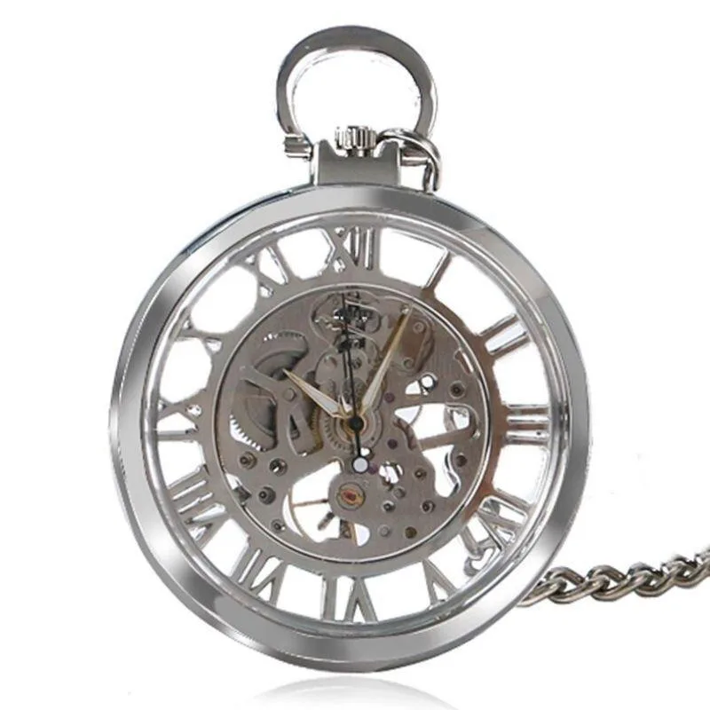 Steampunk pocket watch — manual winding