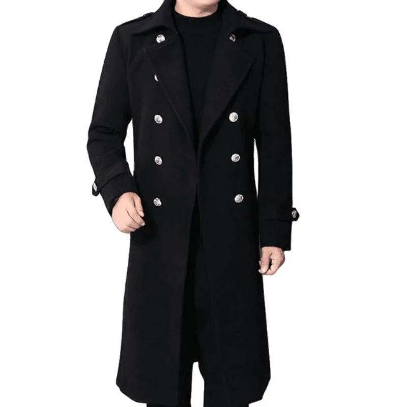 Men’s Victorian steampunk coat — long