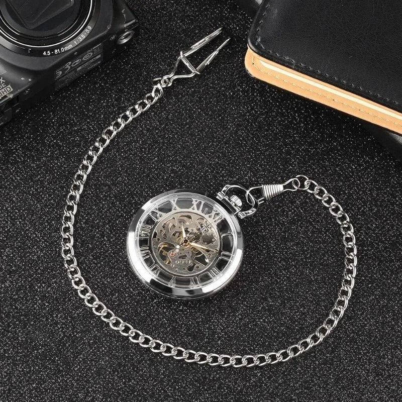 View 2 — Steampunk pocket watch — manual winding