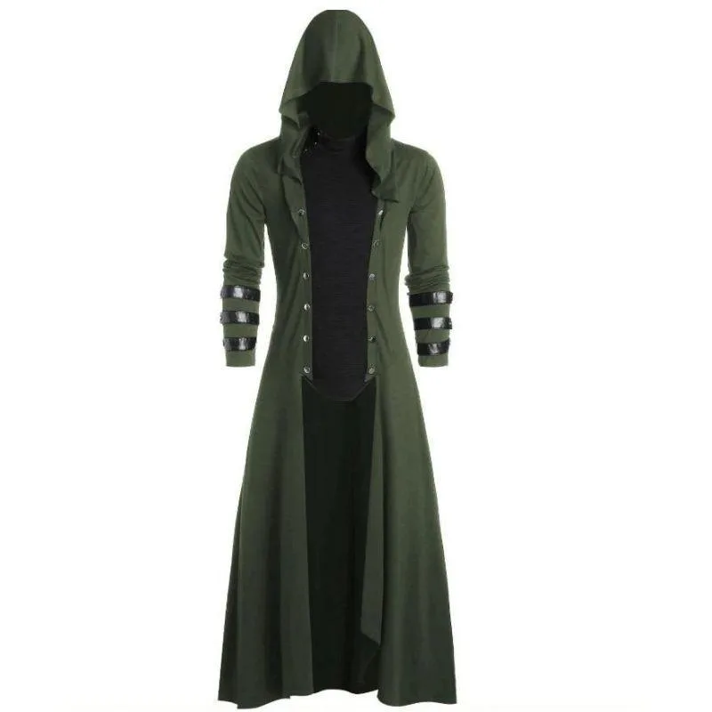 View 2 — Men’s steampunk jacket — long