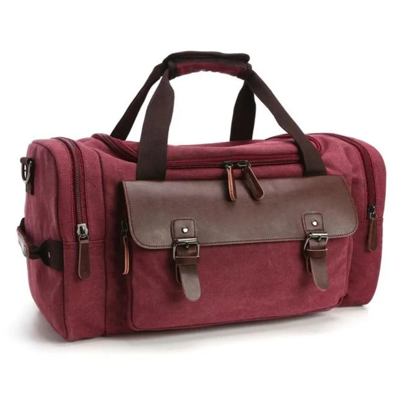 View 5 — Vintage-style steampunk bag — travel canvas