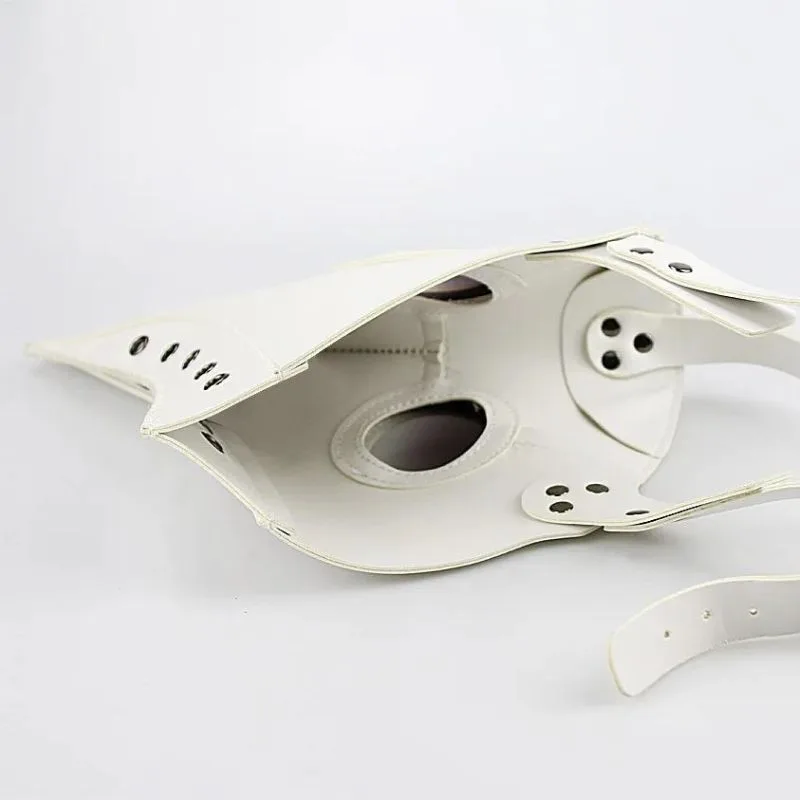 View 3 — Steampunk mask — plague doctor white