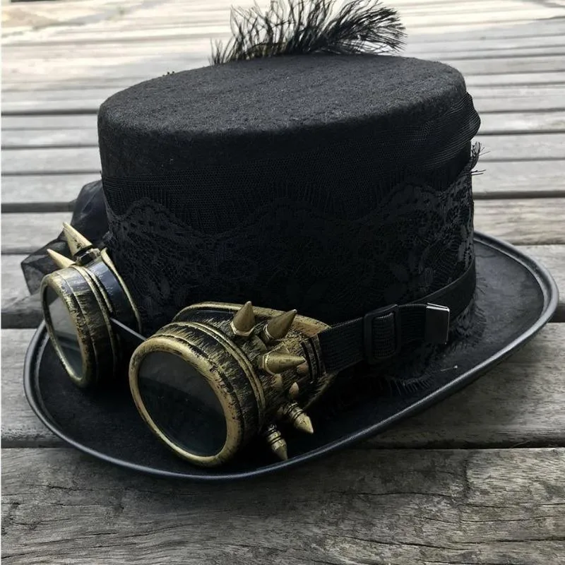 View 2 — Steampunk hat — lace