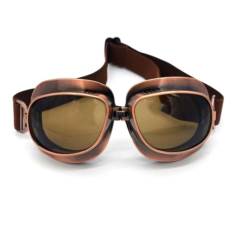 Vintage-style steampunk glasses — aviator