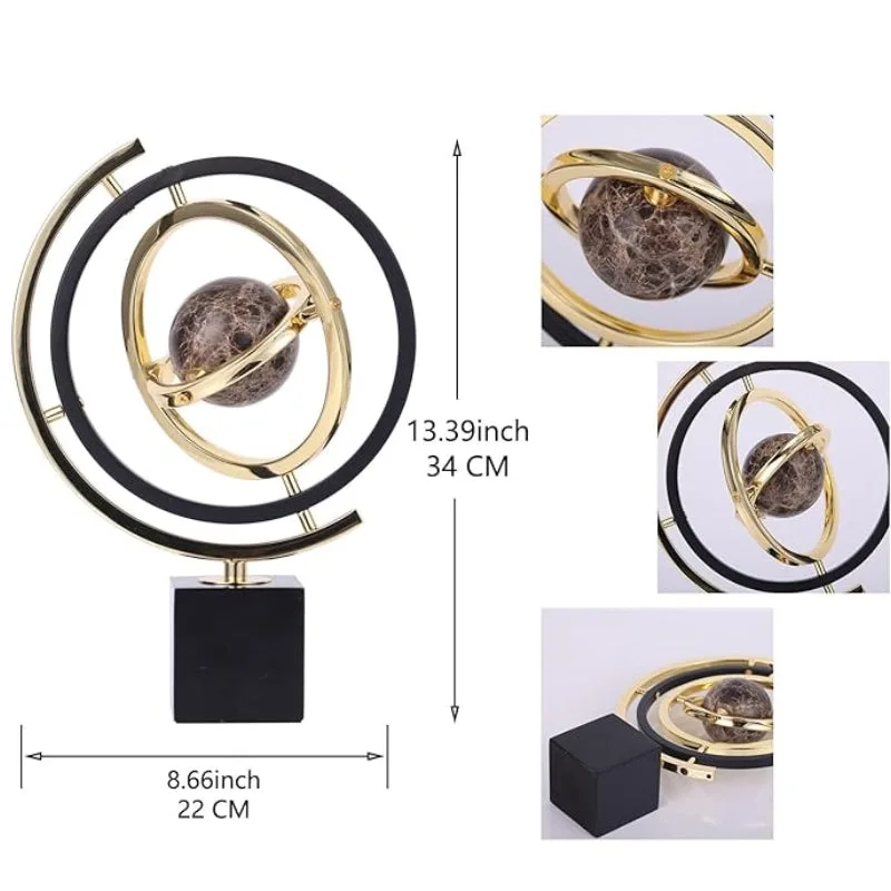 View 3 — Steampunk sphere armillary home decor