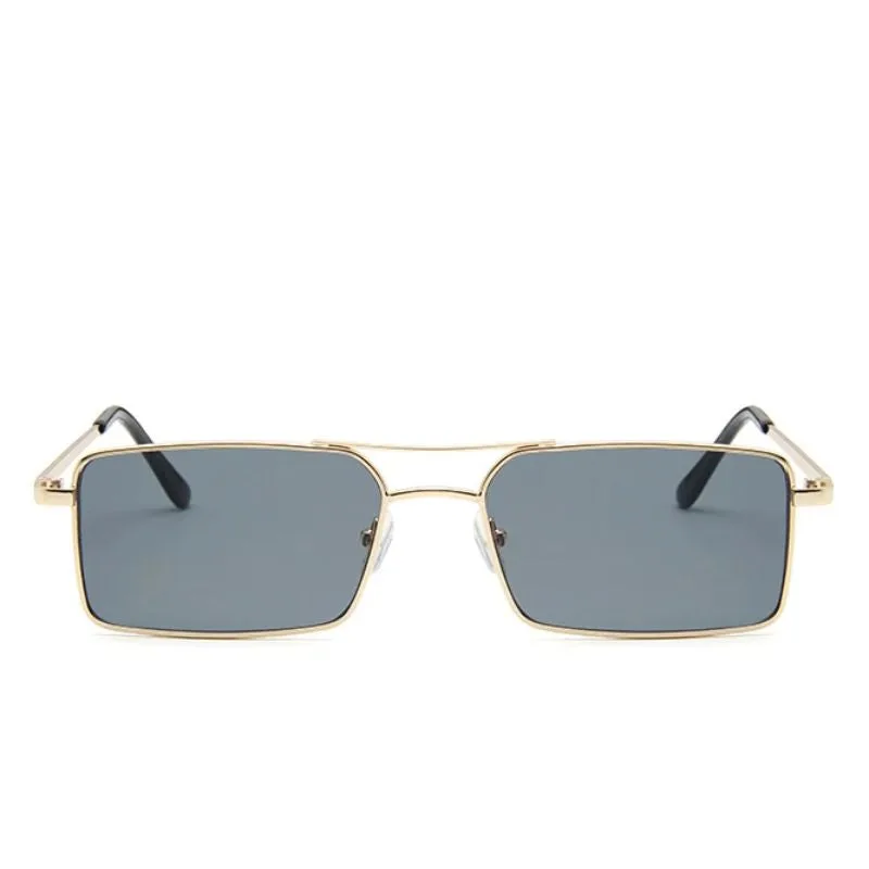 View 9 — Vintage-style steampunk sunglasses — rectangular