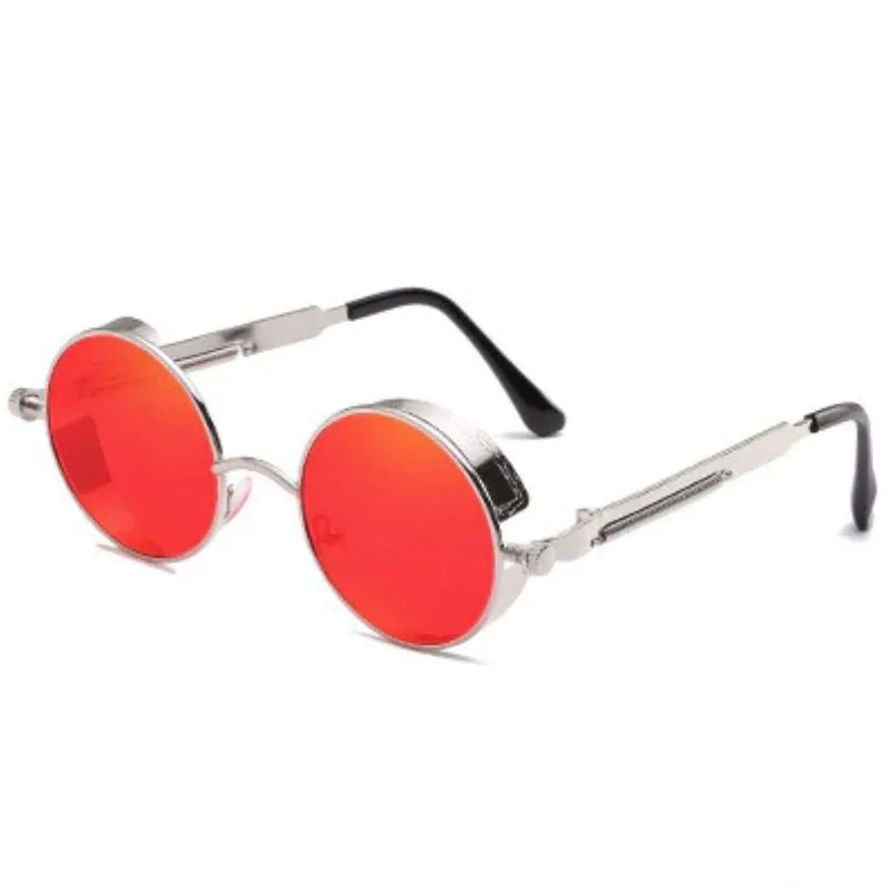 View 3 — Steampunk sunglasses — round metal