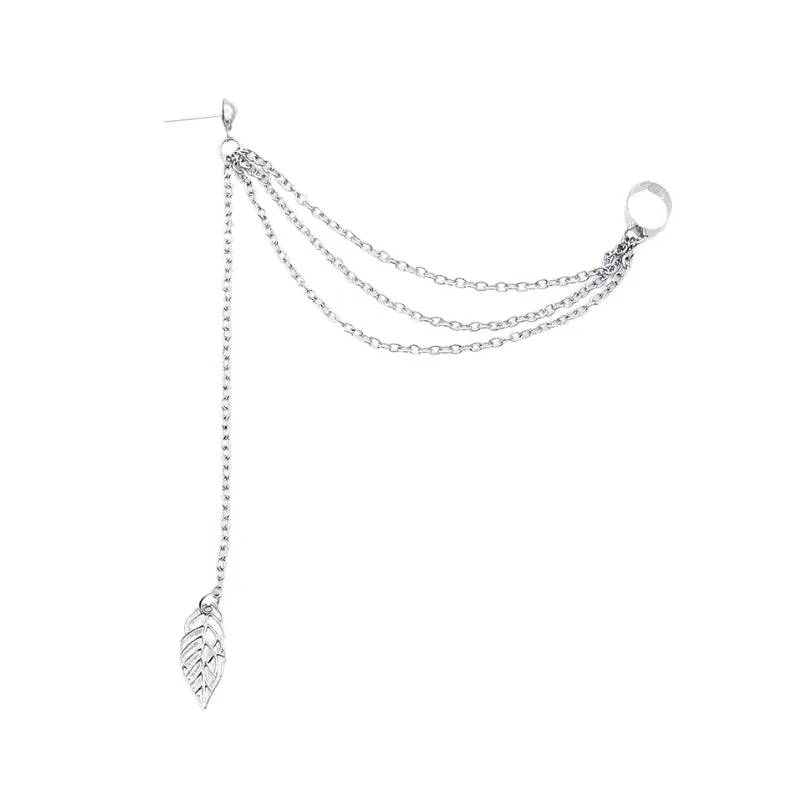 View 6 — Steampunk earring — chain Clip