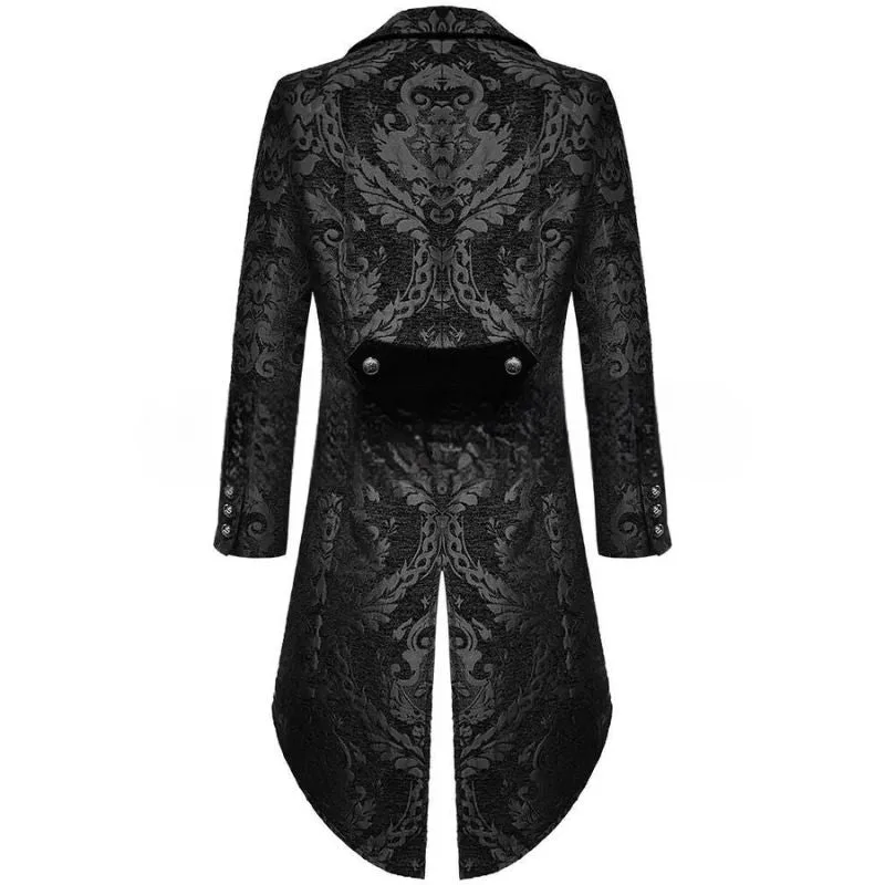 View 3 — Men’s antique-style steampunk frock coat