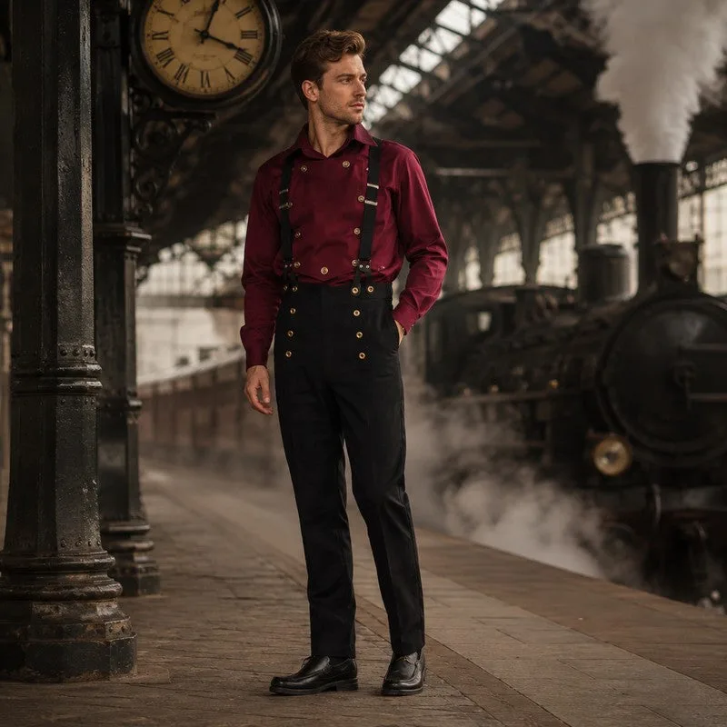 View 12 — Men’s Victorian steampunk trousers — clip