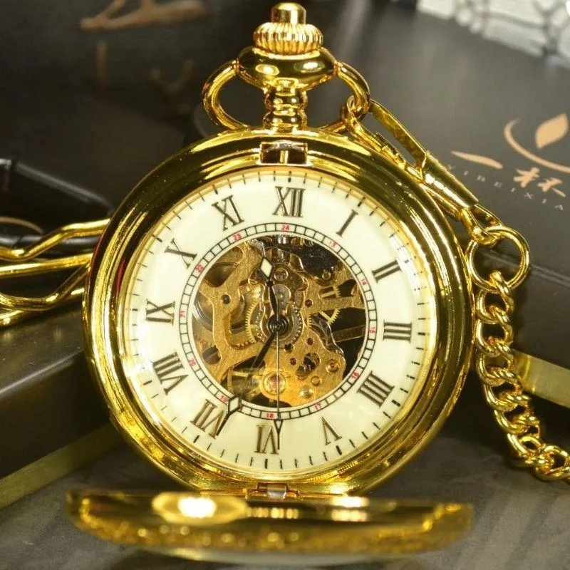 View 4 — Steampunk pocket watch — hunter gold colour
