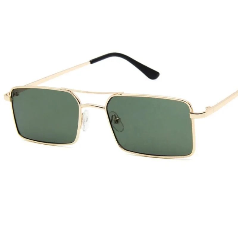 View 5 — Vintage-style steampunk sunglasses — rectangular
