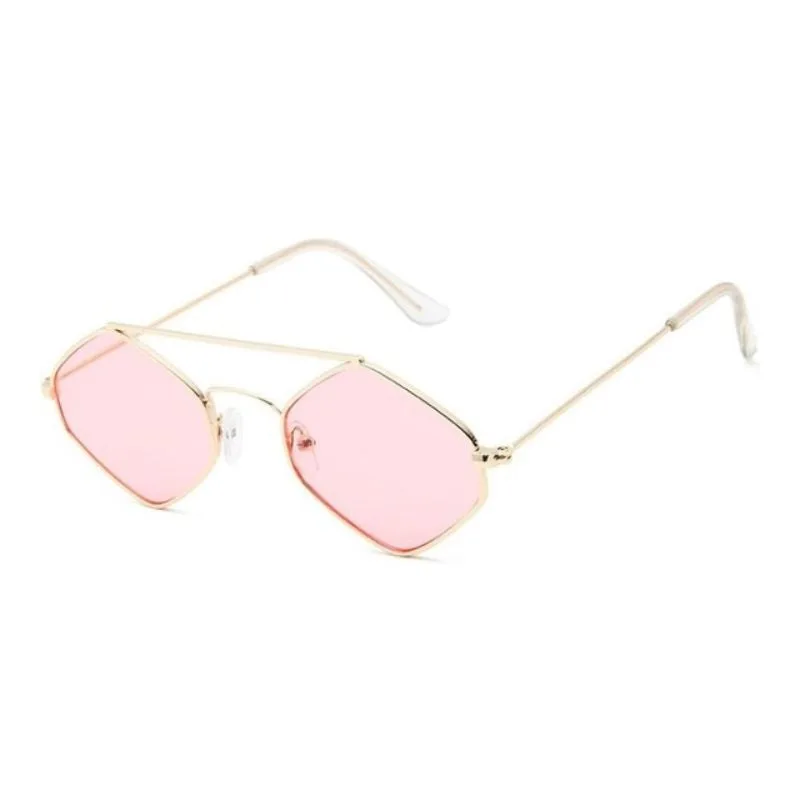 View 7 — Women’s steampunk sunglasses — hexagonal
