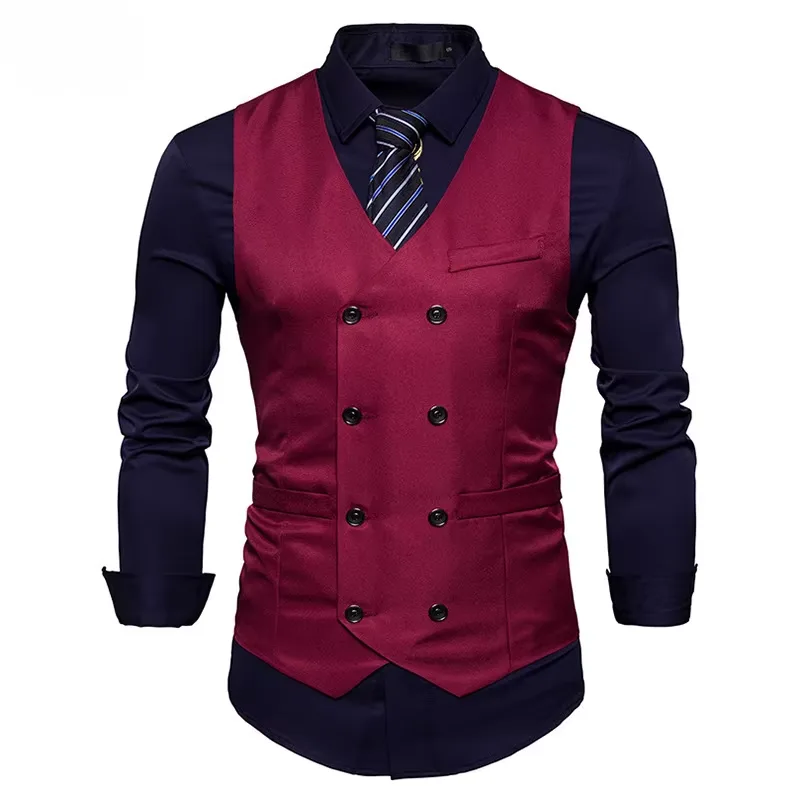 Steampunk waistcoat — costume red