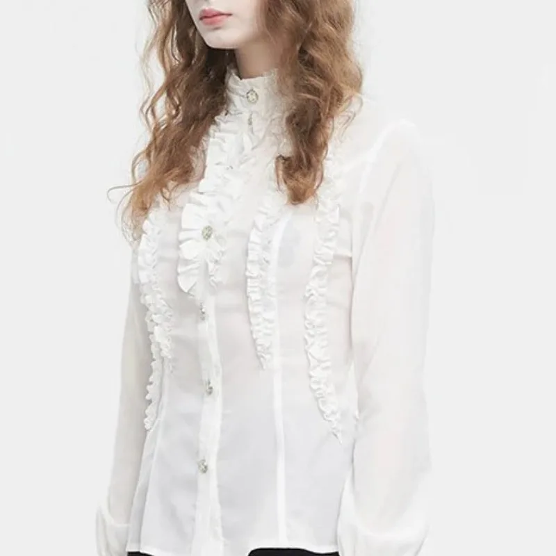 View 3 — Women’s Victorian steampunk blouse