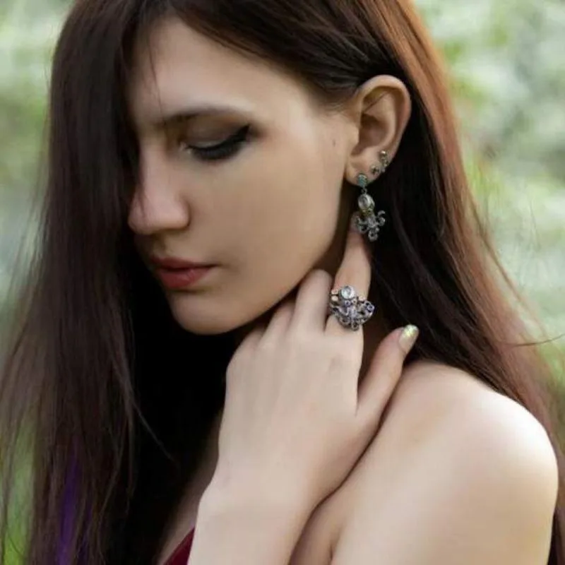 View 4 — Steampunk ring — octopus