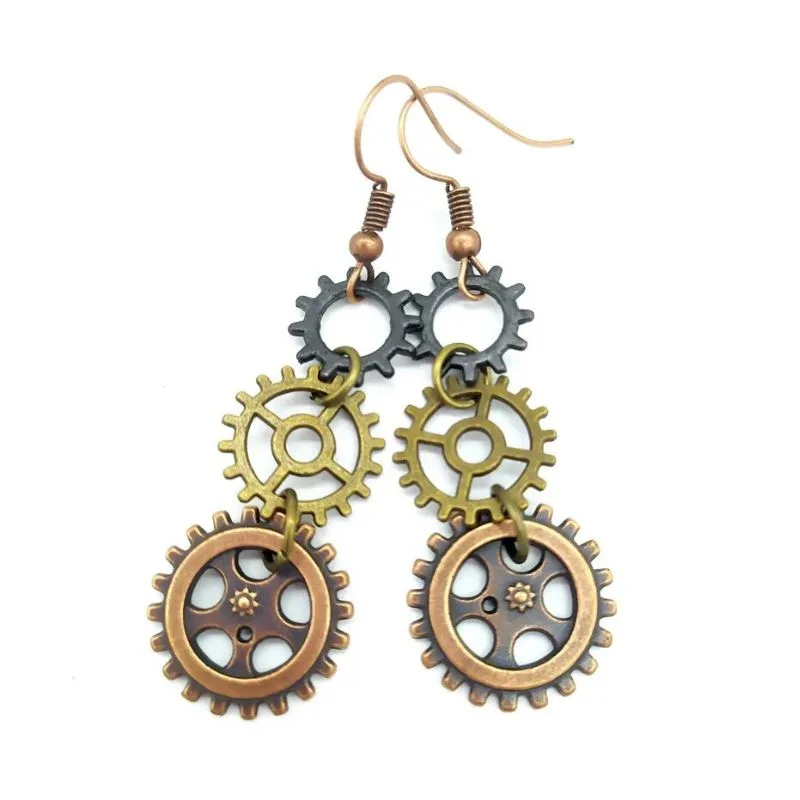 View 19 — Steampunk earrings — drop