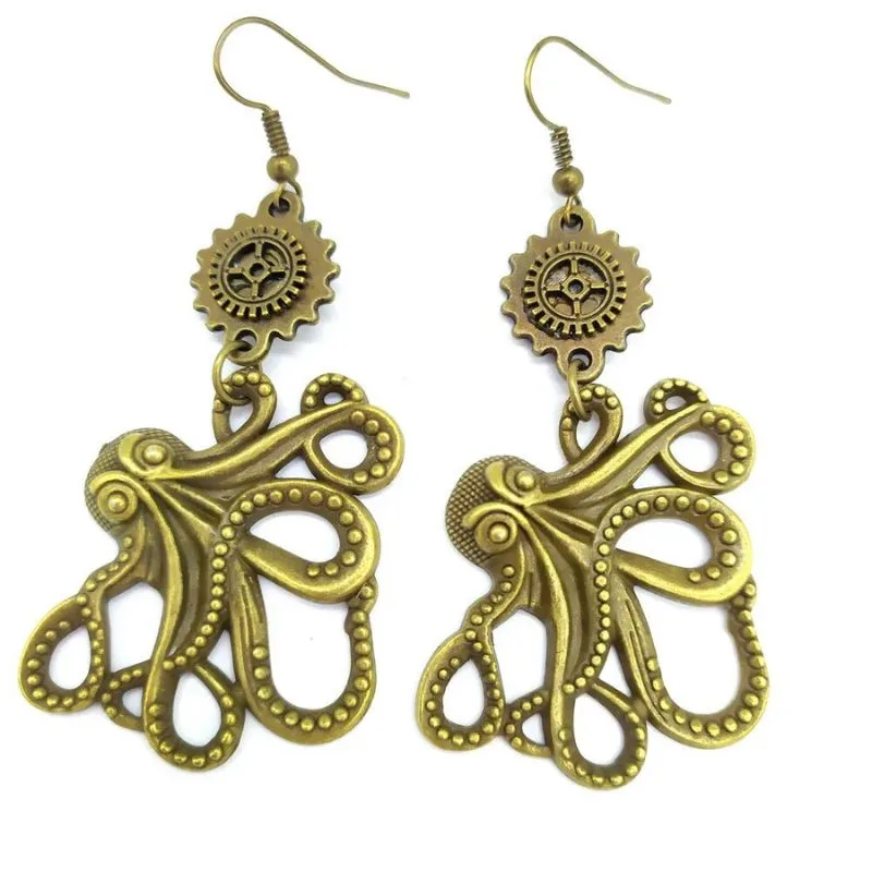 View 9 — Steampunk earrings — drop