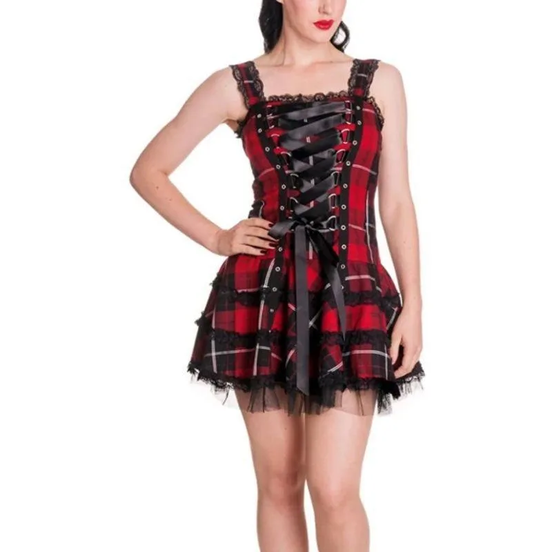 Gothic steampunk dress — tartan