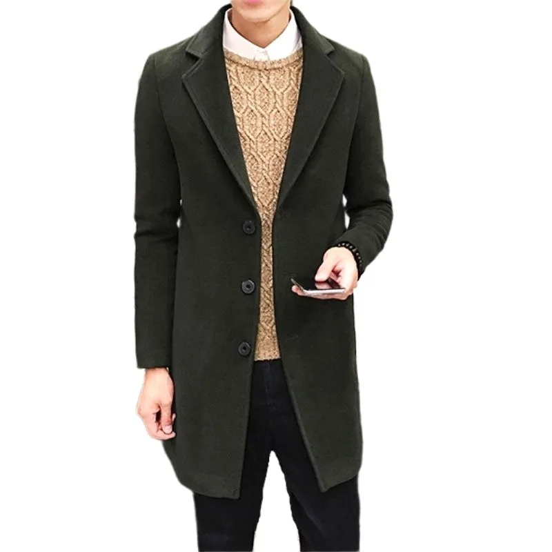 View 9 — Men’s steampunk coat — Pea long