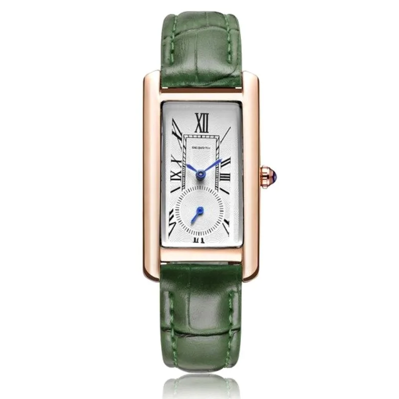View 3 — Women’s vintage-style steampunk watch — rectangular