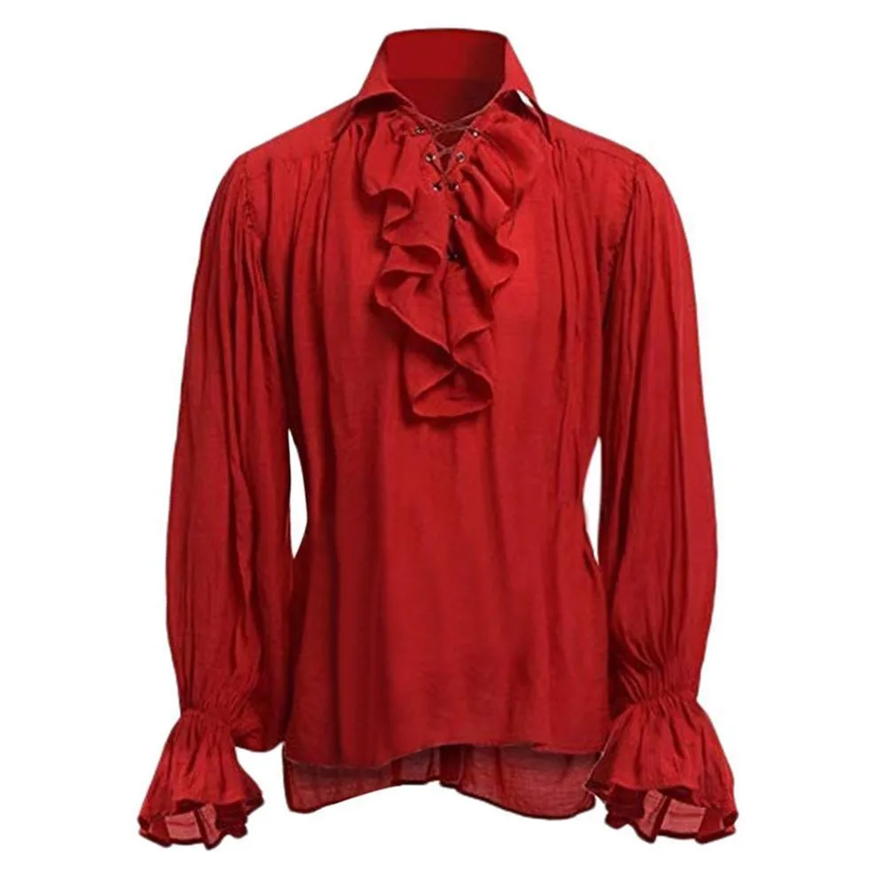 Men’s steampunk shirt — red Men’s steampunk shirt — red
