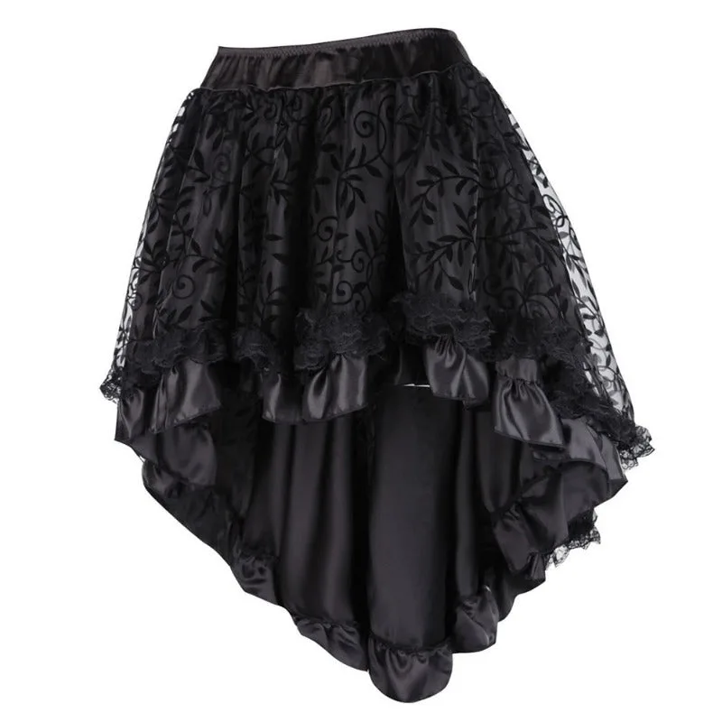 View 3 — Gothic steampunk skirt — Tulle