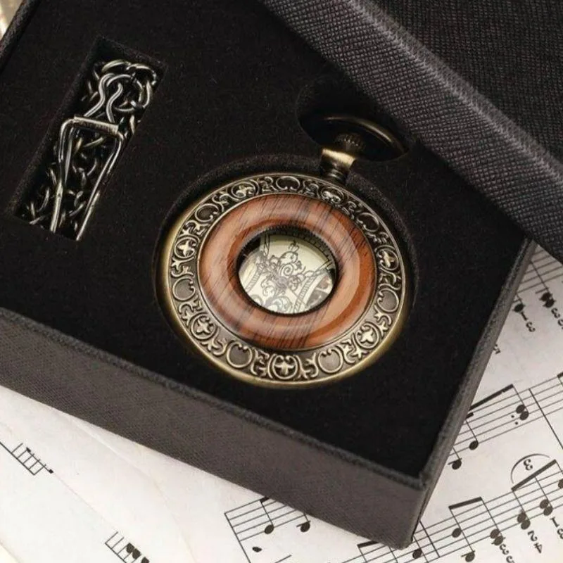 View 5 — Mechanical steampunk pocket watch — new