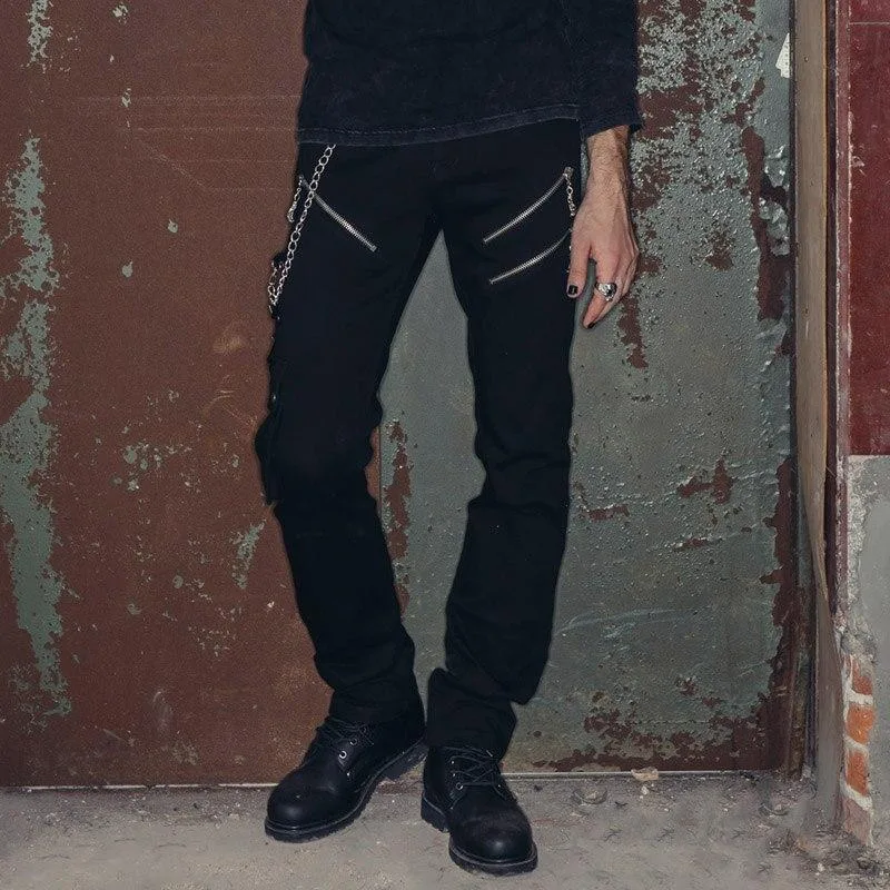 View 4 — Gothic steampunk trousers — chain