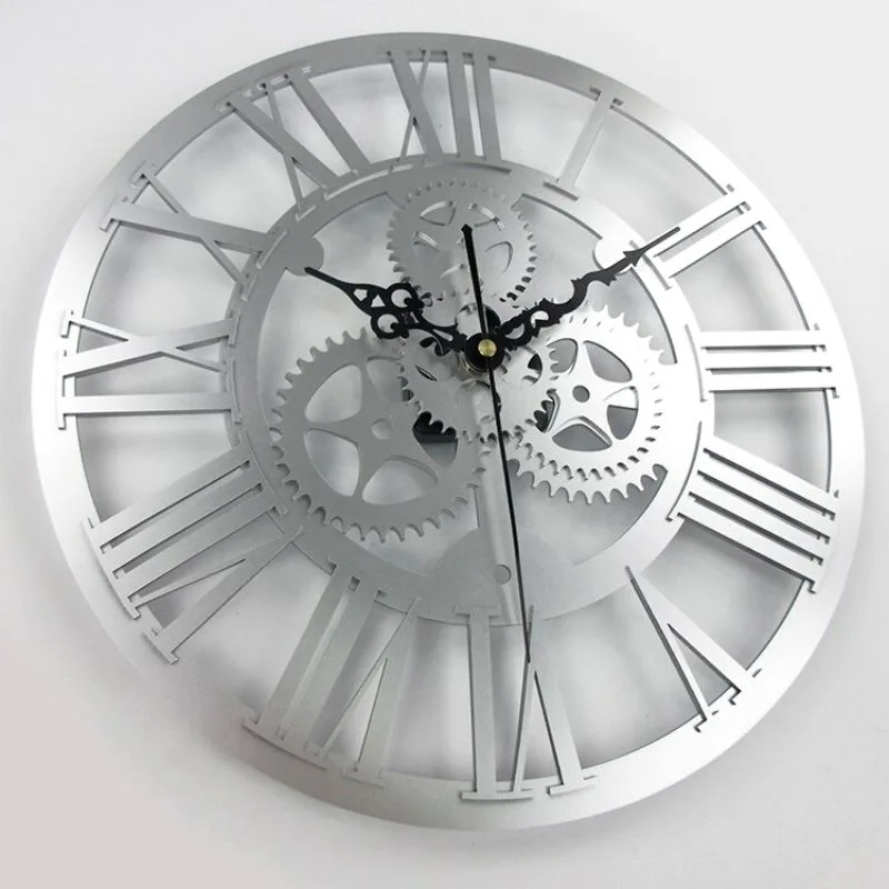 View 5 — Vintage-style steampunk clock — grey