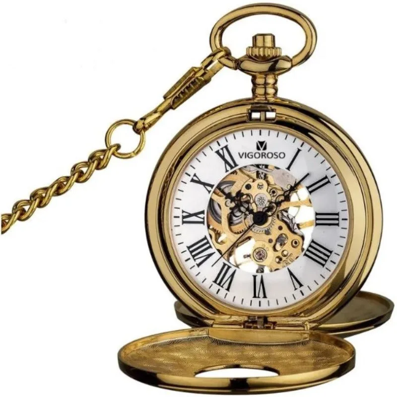 View 2 — Steampunk pocket watch — gold-coloured
