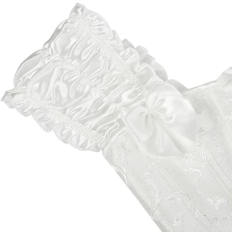 View 7 — Victorian steampunk bustier — white