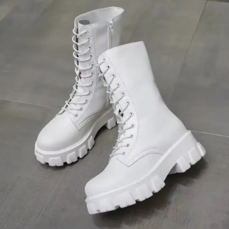 View 7 — Steampunk boots — platform sole treaded