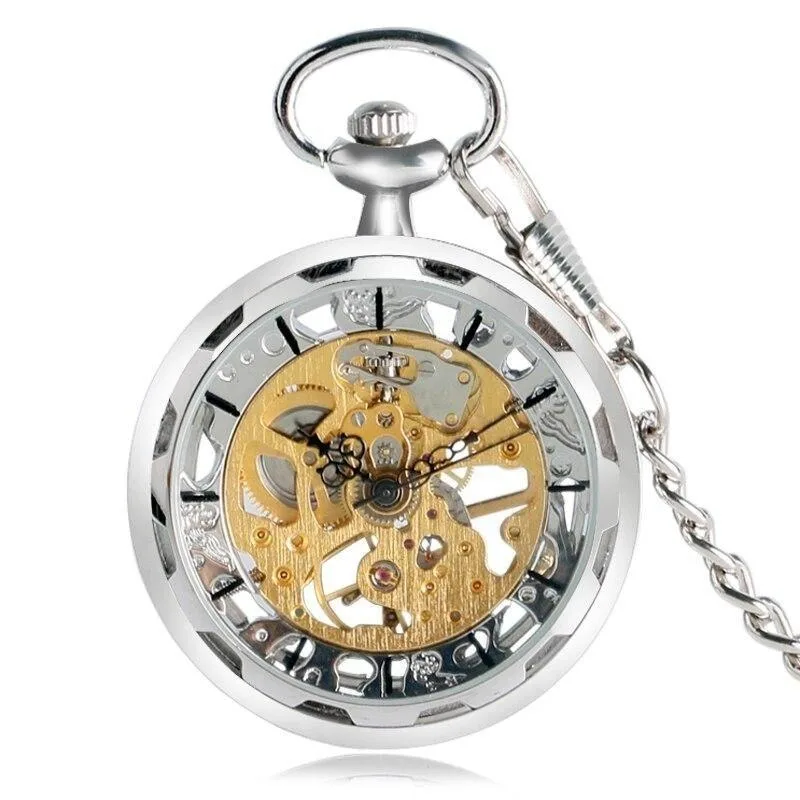 View 2 — Steampunk pocket watch — visible movement
