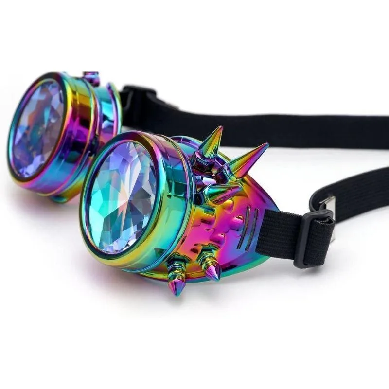View 2 — Steampunk glasses — kaleidoscope with rivets