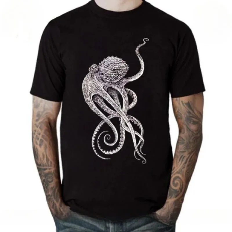 View 1 — Steampunk t-shirt — octopus