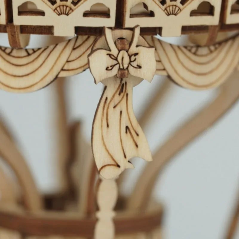View 4 — Steampunk model kit — hot air balloon wood