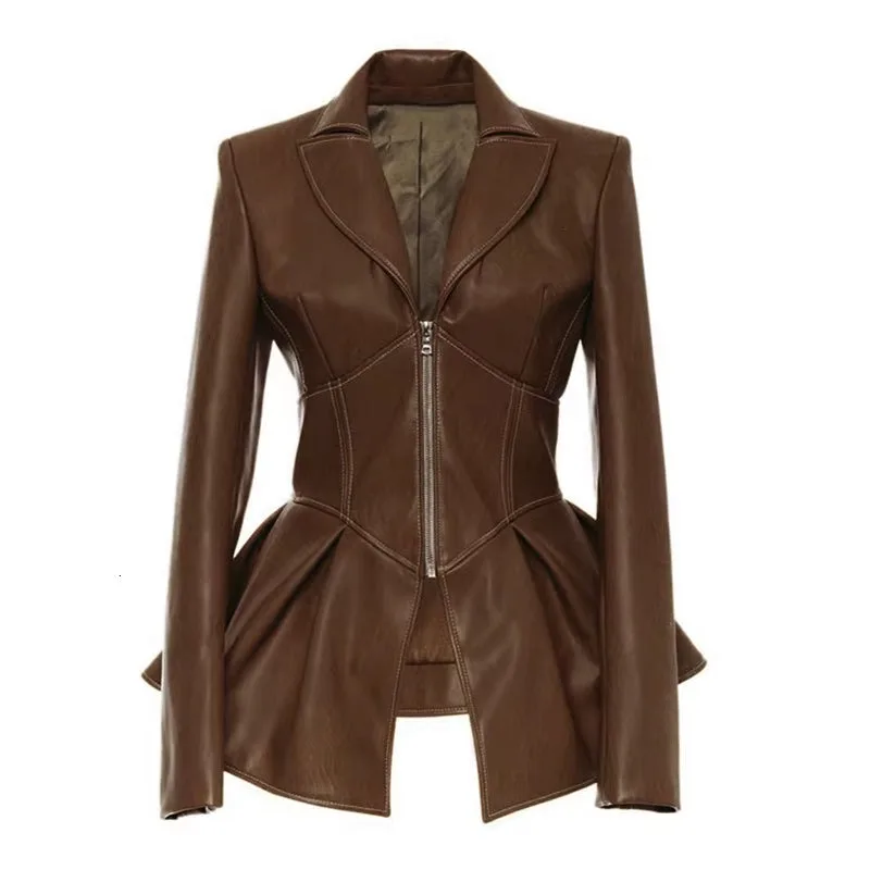 View 5 — Victorian steampunk jacket — faux leather