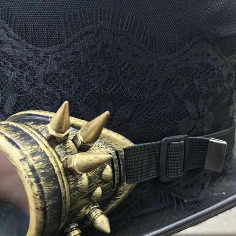 View 3 — Steampunk hat — lace