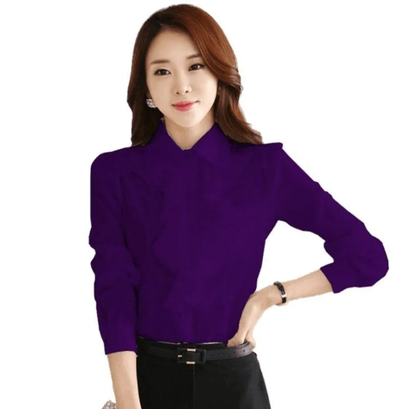 Women’s steampunk blouse — purple