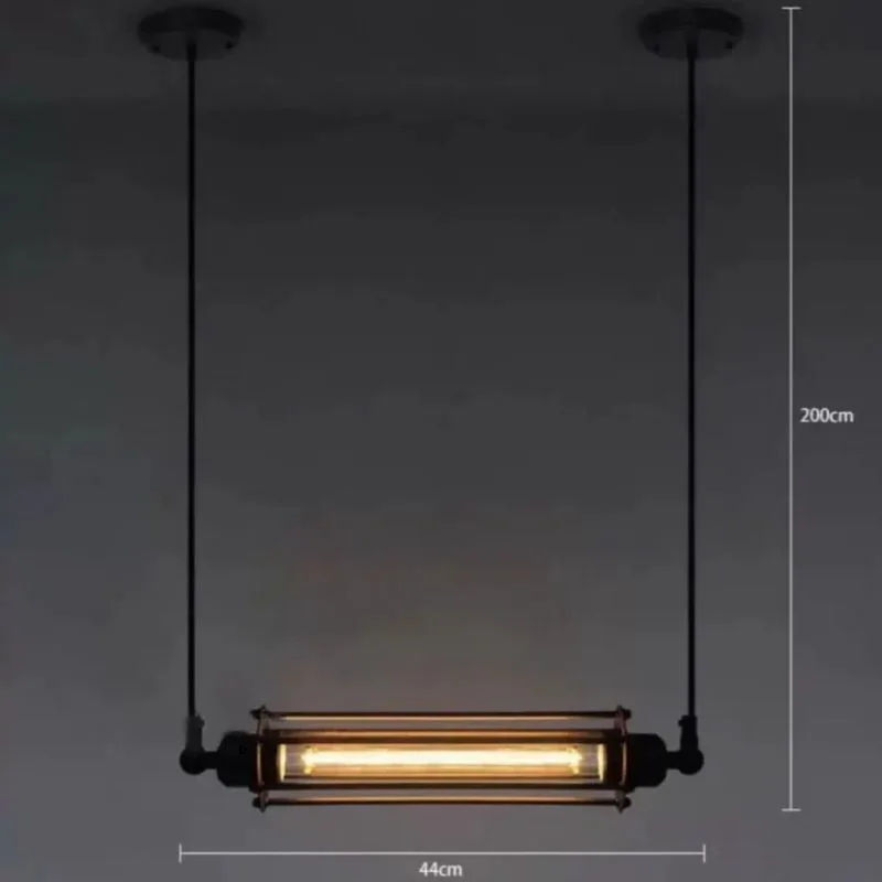 View 4 — Industrial steampunk lamp — tube