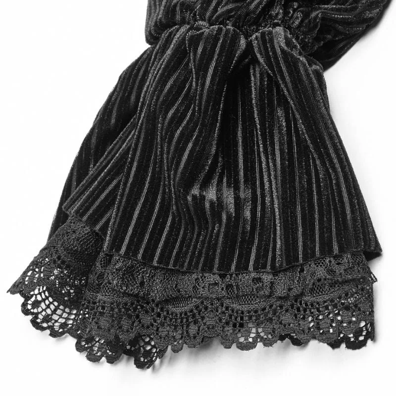 View 3 — Women’s steampunk blouse — stripes