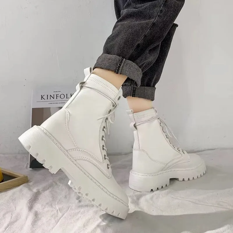 View 11 — Steampunk ankle boots — platform lacing