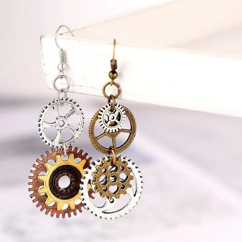 View 5 — Steampunk earrings