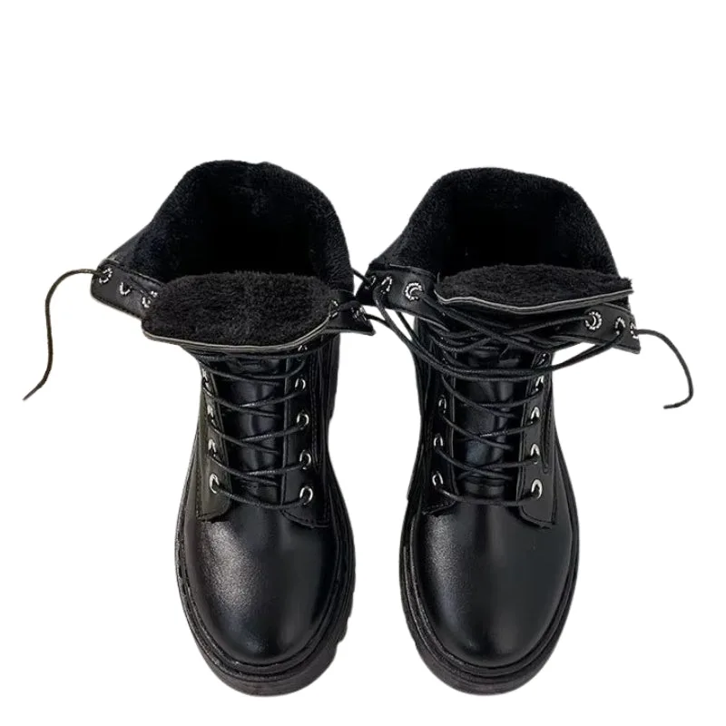 View 3 — Steampunk ankle boots — platform lacing