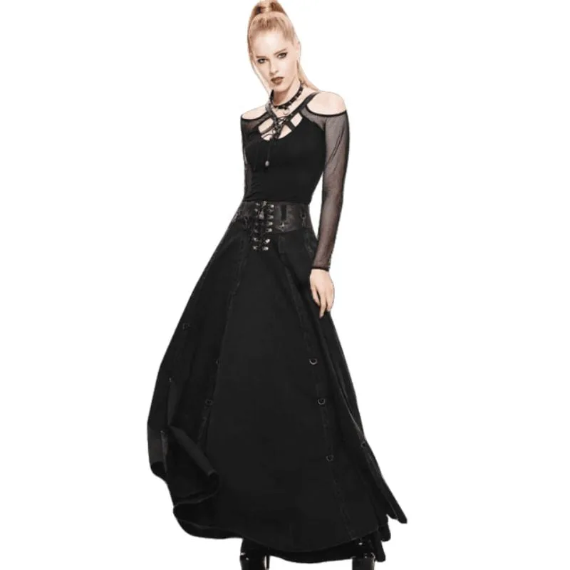 View 2 — Gothic steampunk skirt — long punk