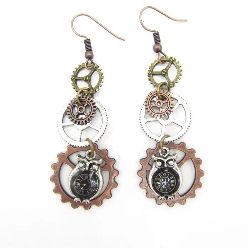 View 29 — Steampunk earrings — drop